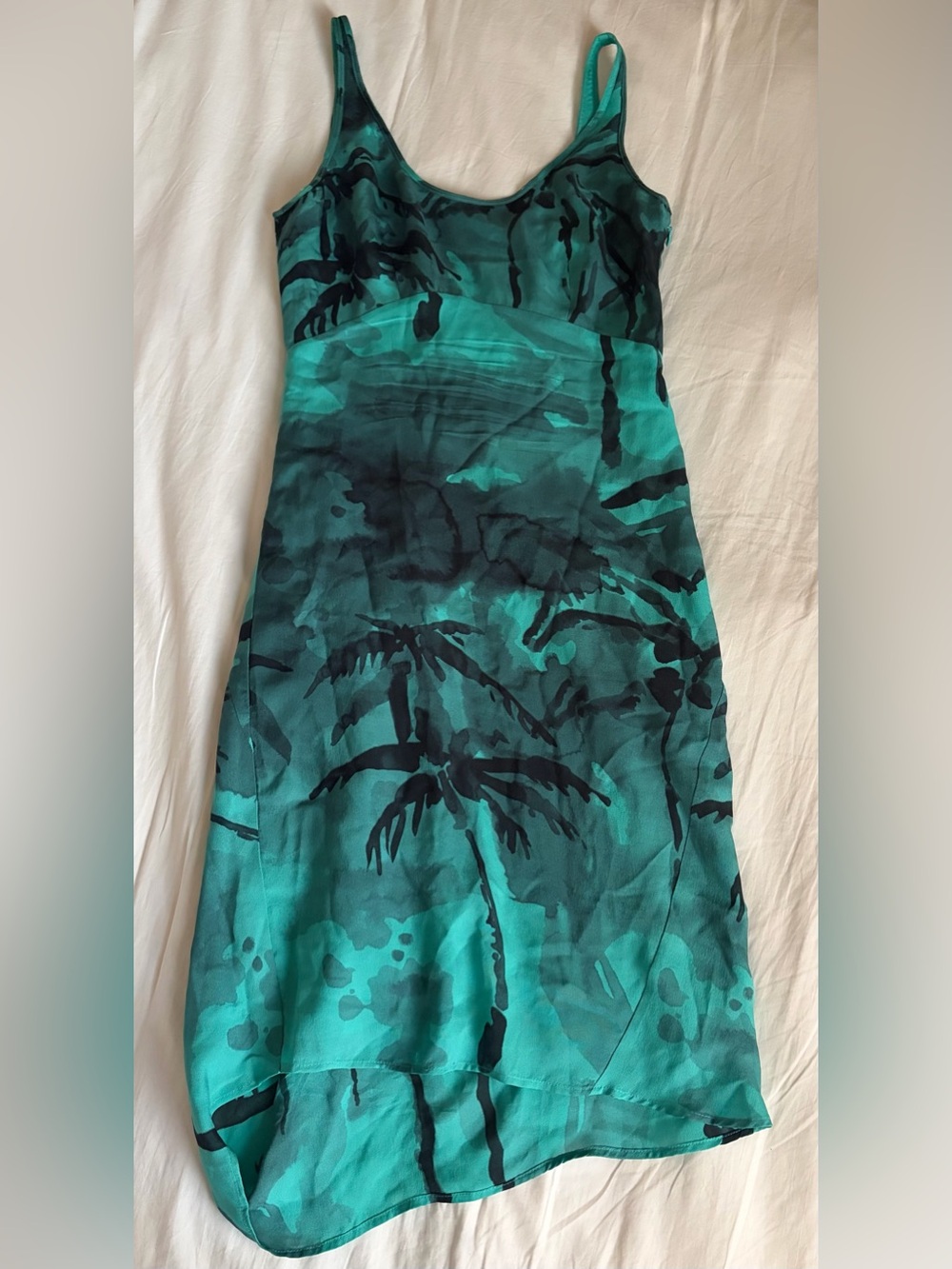 Diesel Teal Vintage Palm Tree Dress